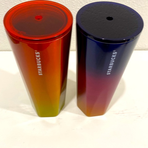 (2) Starbucks Stainless Ombré Tumblers - Picture 6 of 10